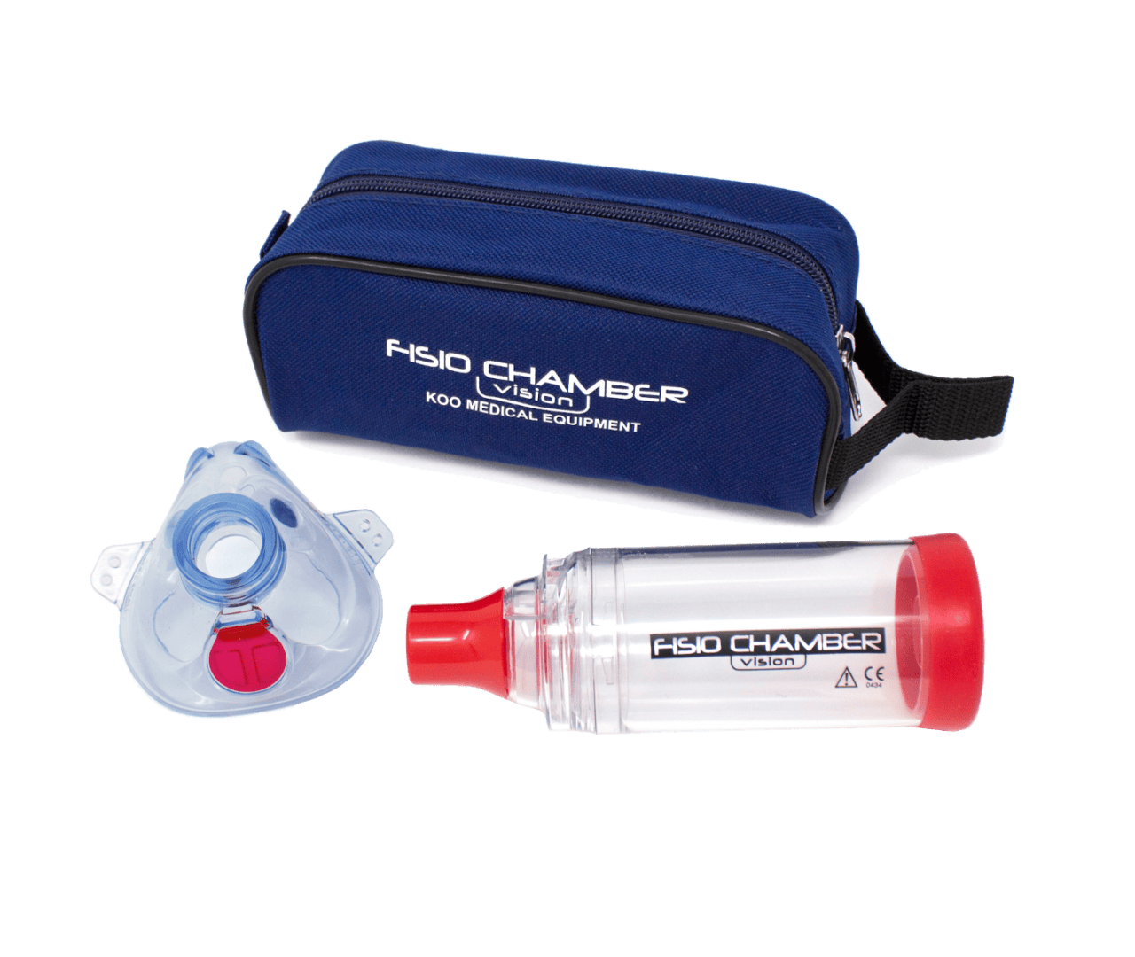 Koo Fisiochamber Vision spacer kit with mask and carrying case